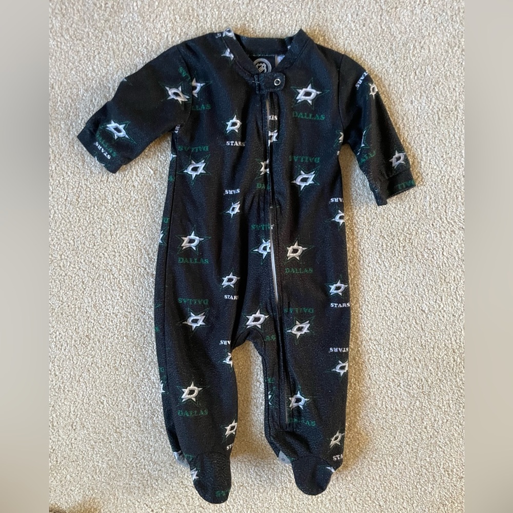 Dallas Stars Fleece Footed Onesie